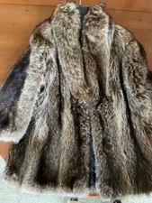 Pelliccia Artigianale Marmotta Taglia 40 Con Tasche Laterali Originale