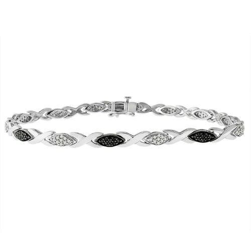 75ct bianco nero diamanti - nero,