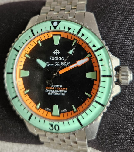 Orologio uomo zodiac super - uomo, sea