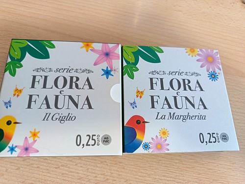 Monete argento flora fauna - monete,
