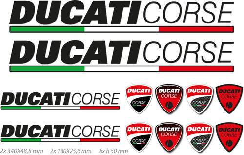 Adesivi ducati corse combo - 12,