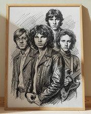 THE DOORS ROCK BAND DISEGNO