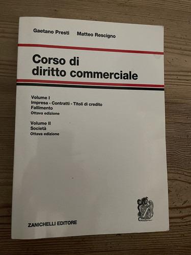 Corso diritto commerciale - di,