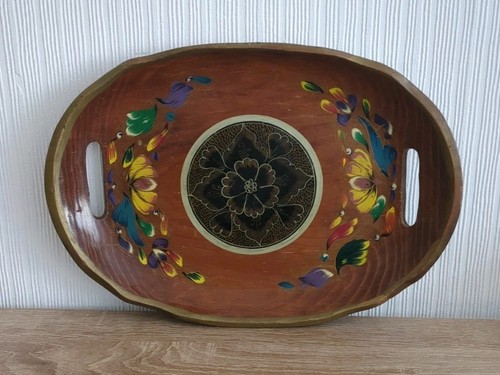 Vintage mexico folk art batea - vintage,