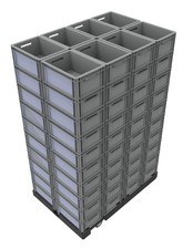 80x EuroBox Eurocontenitore