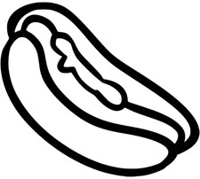 Adesivo hot dog sticker auto