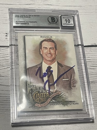 Carta firmata rob riggle topps - carta,