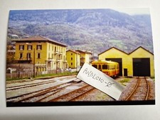 Fotografia Ferrovia SNFT Automotrice ALn.663 a Edolo Maggio 1988