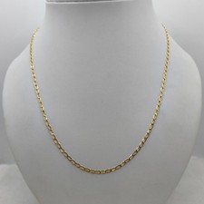 Collana oro 18K maglia piatta