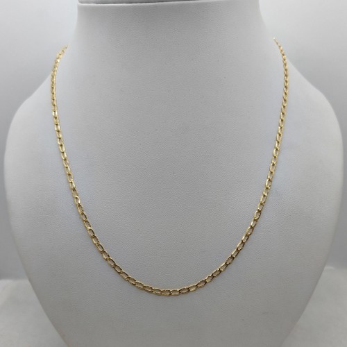 Collana oro 18k - maglia, piatta