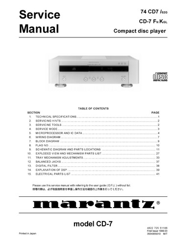 Manuale servizio per - di,