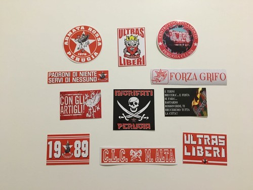 Perugia adesivi ultras - perugia,