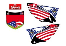 KIT GRAFICHE ADESIVI MONSTER TABELLE KAWASAKI KXF TEAM USA