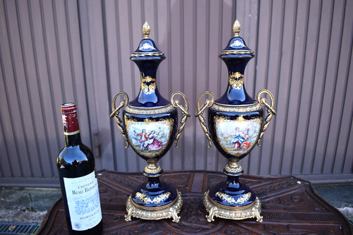 Coppia vasi vintage - acf, sevres