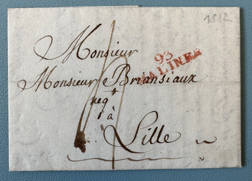 1812 lettera malines - 1812,