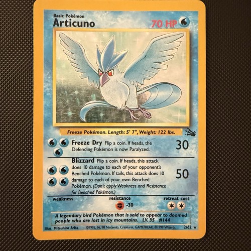 Pokemon card articuno fossil - card,
