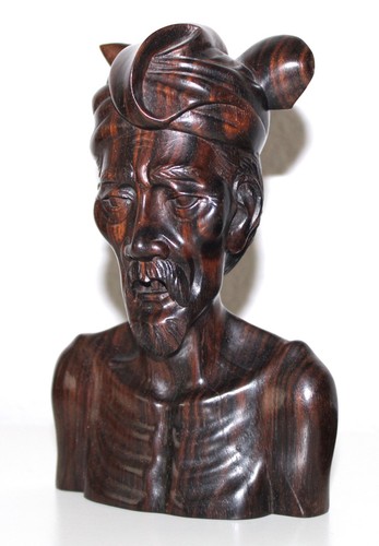 Busto legno uomo bali njana - bali,