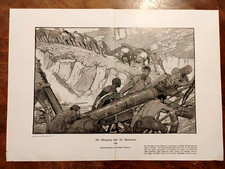 stampa antica 1912 GUERRE