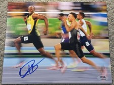 Usain Bolt autografo firmato