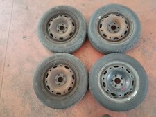N.4 CERCHI FERRO VW POLO SEAT IBIZA 2004 5 FORI- 14" - 6J 14H2 ET43+ GOMME USATI
