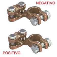 piccoli Morsetti Batteria 1000A (positivo+negativo) coppia auto trattori 12/13mm