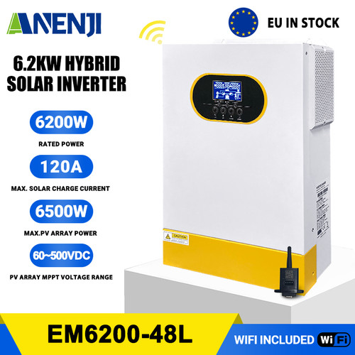 Inverter solare ibrido 6200w - ibrido,
