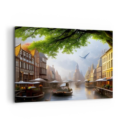 Quadro tela 100x70cm città - 100x70cm,