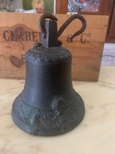 ANTICA CAMPANA BRONZO FIGURE IN RILIEVO