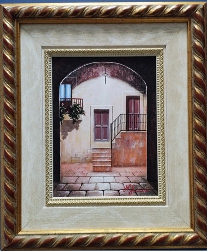 Quadro olio tela con - quadro, su