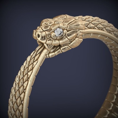 Anello fascia serpente - anello, a