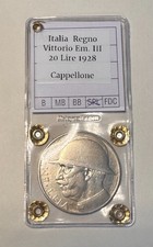 ITALIA REGNO 20 LIRE 1928 LIRA