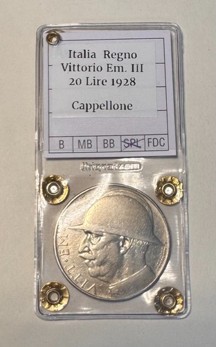Italia regno lire 1928 - regno, 20