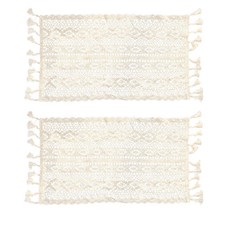 2 pezzi tovaglietta in pizzo