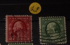 George Washington (1732-1799), primo Presidente degli U.S.A.ONE CENT.+ 2 CENT.