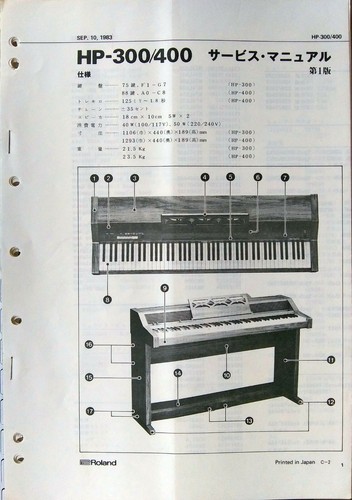 Roland 300 400 - roland, hp-300
