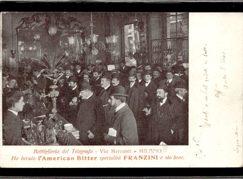 Cartolina bottiglieria del - bottiglieria,