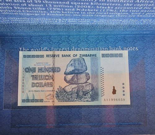 Banconota zimbabwe 100 - zimbabwe,