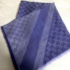 GUCCI GG Stola Viola Lana Seta
