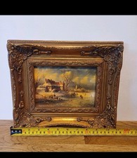 Antico quadro olio su tavola