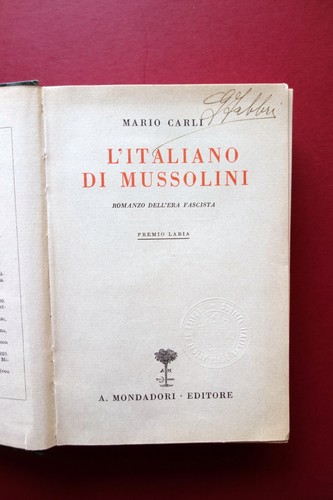 Mario carli italiano - carli, l'italiano