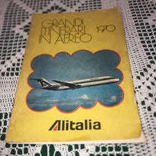 Opuscolo Alitalia Grandi itinerari in aereo 1970 come Da Foto