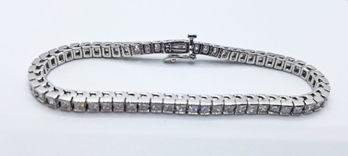 Bracciale tennis oro - bianco, 14