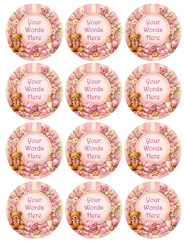 Topper cupcake commestibili - 12,