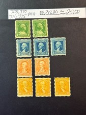 Scott # 705, 710, 711, 715 MH 2026 Scott valore catalogo $ 37,20
