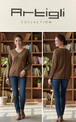 Maglia scollo con - maglia, v