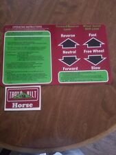 Adesivo motozappa Troybilt