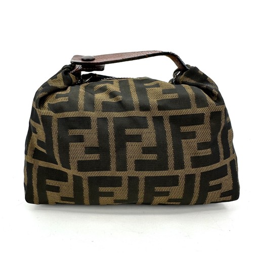 Fendi zucca marrone mini - marrone,
