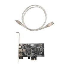 Scheda controller PCI Express x 1 PCI-E FireWire 1394a IEEE 1394 3 porte Fuer4111