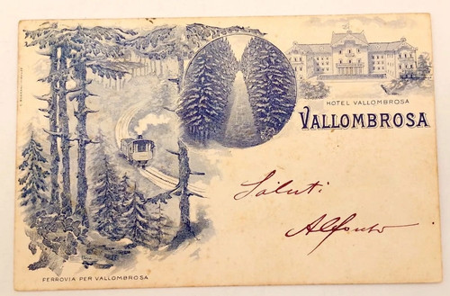 Cartolina hotel vallombrosa - -,