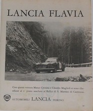 Advert Pubblicità 1965 LANCIA